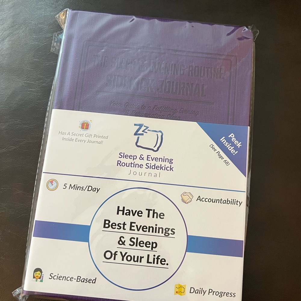 Habit Nest Sleep & Evening Routine Journal Sidekick